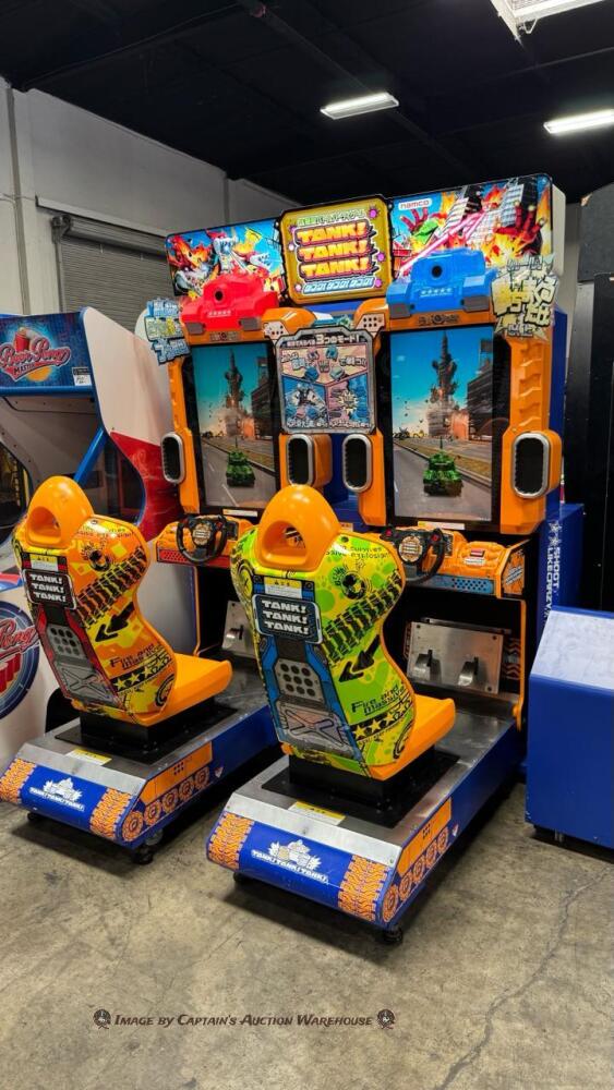 TANK! TANK! TANK! DELUXE TWIN ACTION ARCADE GAME NAMCO
