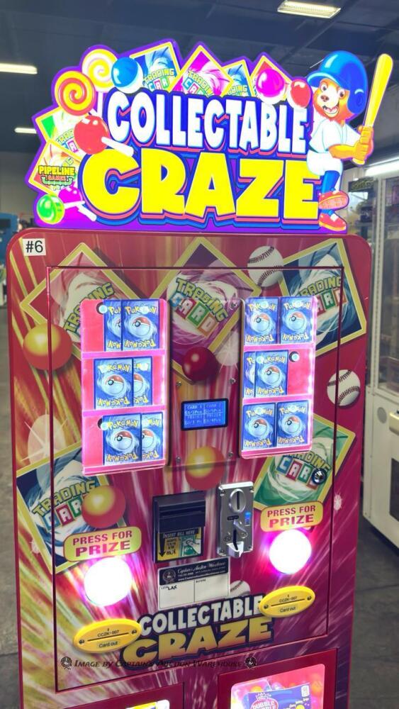 COLLECTIBLE CRAZE POKEMON & CARD VENDING MACHINE PIPELINE GAMES