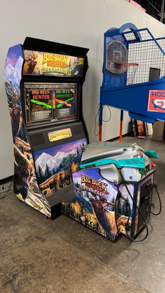 BIG BUCK OPEN SEASON DELUXE 42 SHOOTER ARCADE GAME RAW THRILLS