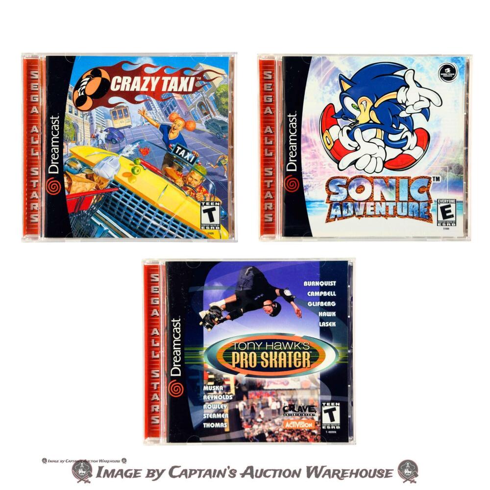 LOT OF 3 SEGA DREAMCAST VIDEO GAMES