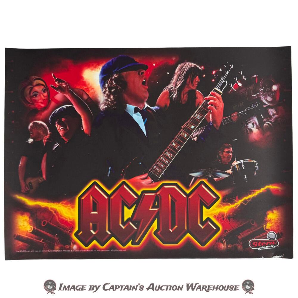 AC/DC PRO PINBALL MACHINE STERN TRANSLITE ARTWORK