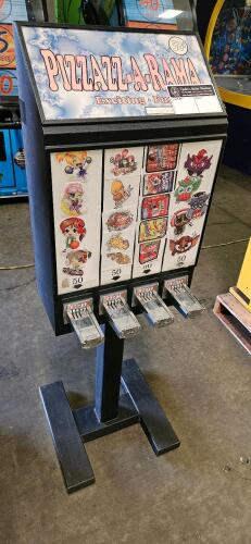 PIZZAZZ-A-RAMA 4 SELECT STICKER VENDING STAND