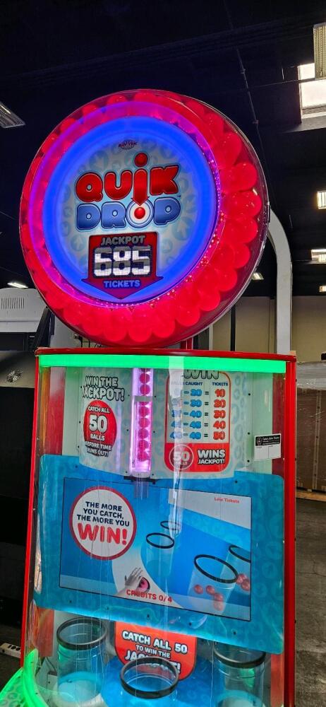 QUICK DROP DELUXE REDEMPTION ARCADE GAME BAYTEK