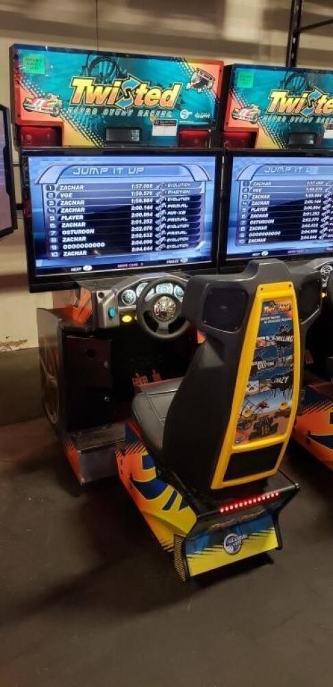TWISTED NITRO STUNT RACING DELUXE ARCADE GAME #1