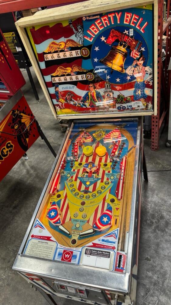 LIBERTY BELL CLASSIC EM PINBALL MACHINE WILLIAMS 1977 PROJECT