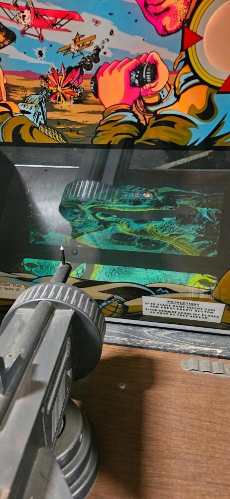 CHICAGO COIN'S DEFENDER MACHINE GUN CLASSIC GALLERY GUN E.M. ARCADE GAME