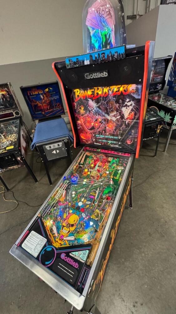 BONE BUSTERS INC. PINBALL MACHINE by GOTTLIEB 1989