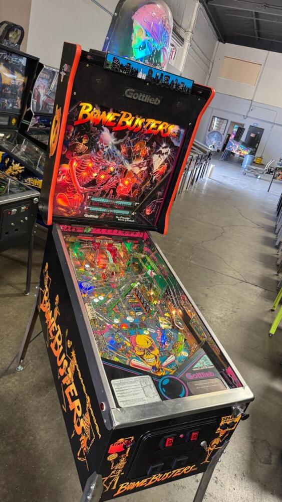 BONE BUSTERS INC. PINBALL MACHINE by GOTTLIEB 1989