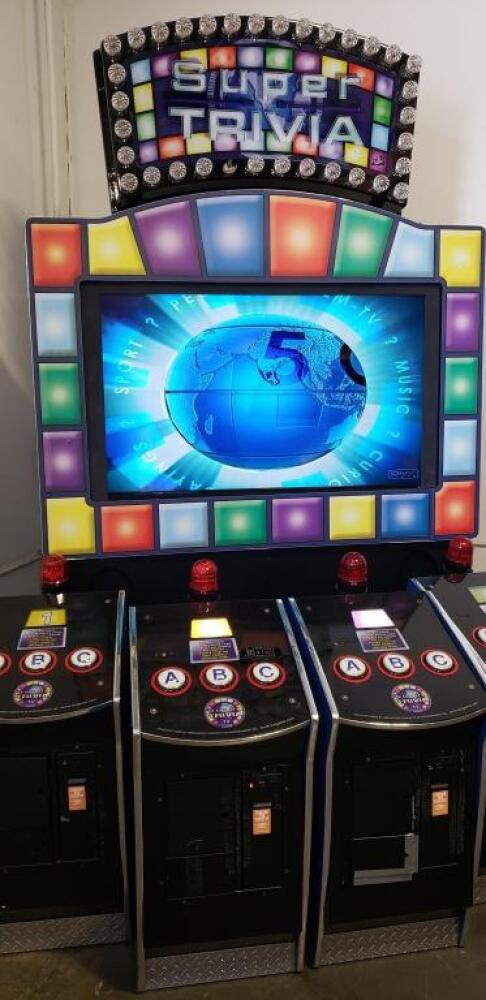 SUPER TRIVIA DX 4 PLAYER ARCADE GAME ICE