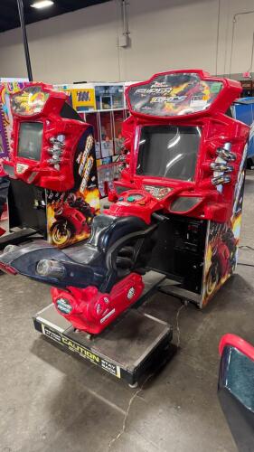 SUPER BIKES FAST & FURIOUS RACING ARCADE GAME RAW THRILLS