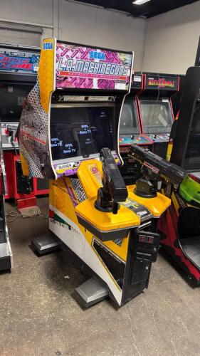 L.A. MACHINE GUNS ARCADE GAME SEGA CABINET W/ LCD NO COMPUTER