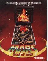 MARS GOD OF WAR CLASSIC PINBALL MACHINE by GOTTLIEB 1981