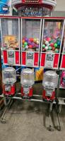 6 HEAD BEAVER CANDY CAPSULE VENDING RACK ROLLING J STAND #1