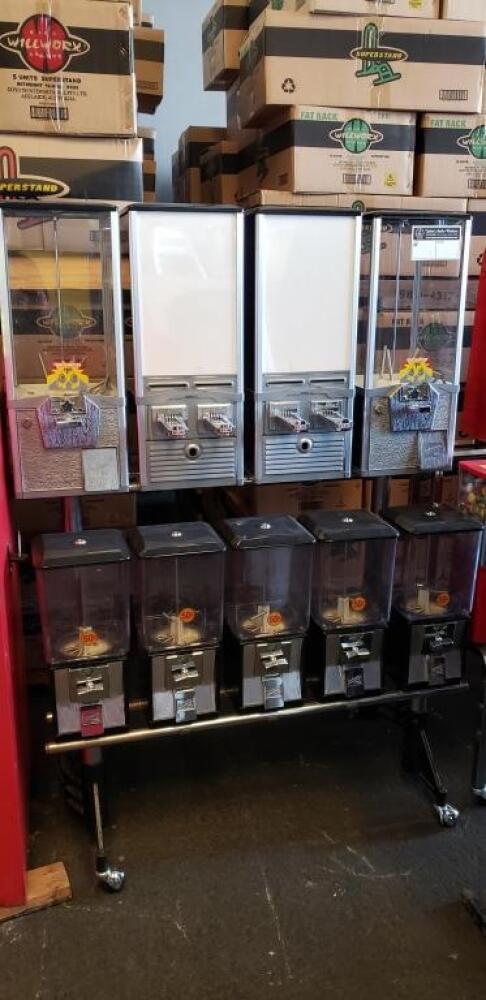 COMBO BULK VENDING RACK STICKER CAPSULE CANDY