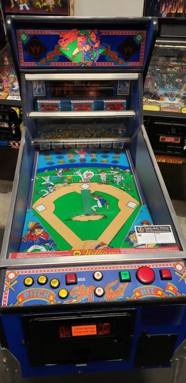 1992 williams slugfest baseball pinball machine