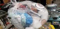 1 BAG LOT PLUSH TOYS MED/LARGE