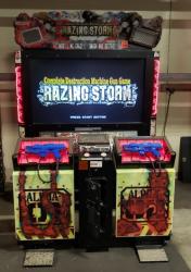 RAZING STORM 60" DELUXE SHOOTER ARCADE GAME NAMCO