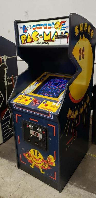 SUPER PAC-MAN DEDICATED UPRIGHT ARCADE GAME