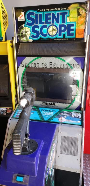 SILENT SCOPE SHOOTER ARCADE GAME KONAMI