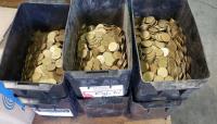 1 LOT MISC USED TOKENS (6 BUCKETS)