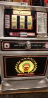 ANTIQUE SLOT MACHINE JENNINGS INDIAN .25 CENT - 5