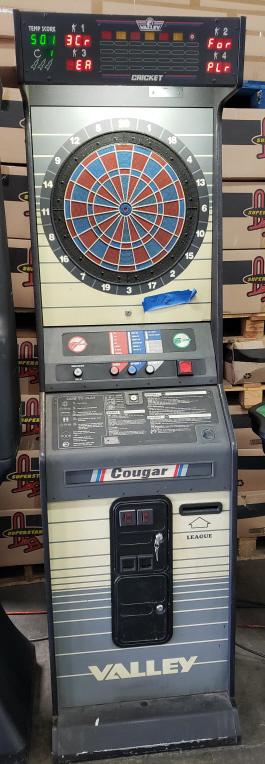 VALLEY COUGAR DARTS UPRIGHT COIN OP
