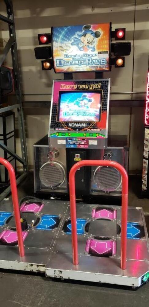 DDR DISNEY RAVE DANCING STAGE DANCE ARCADE GAME