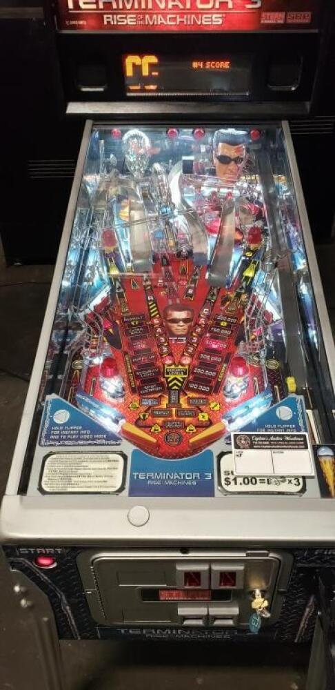TERMINATOR 3 RISE OF THE MACHINES PINBALL MACHINE