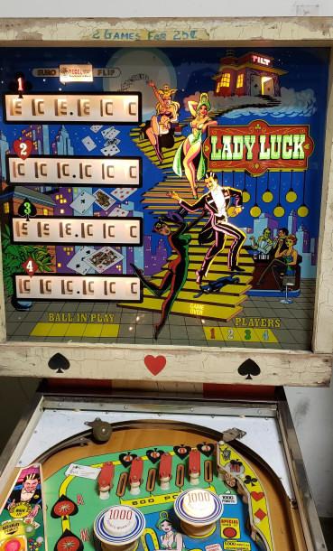 LADY LUCK PINBALL MACHINE RECEL EURO FLIP
