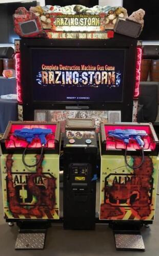 RAZING STORM DELUXE 55" LCD SHOOTER ARCADE GAME