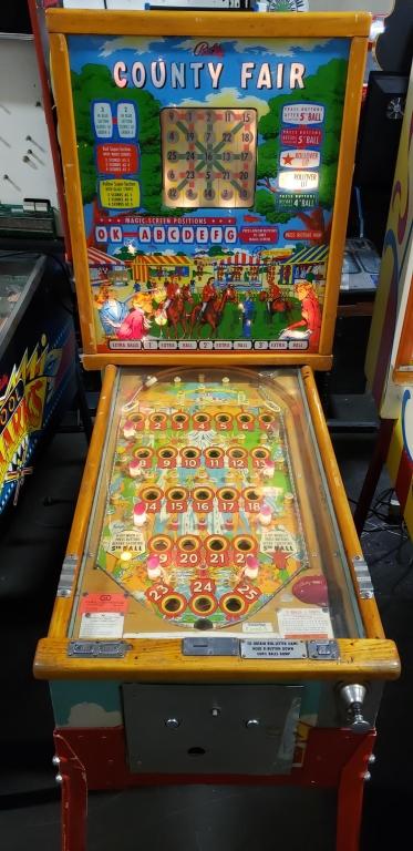 COUNTY FAIR BALLY BINGO 1959 PINBALL MACHINE