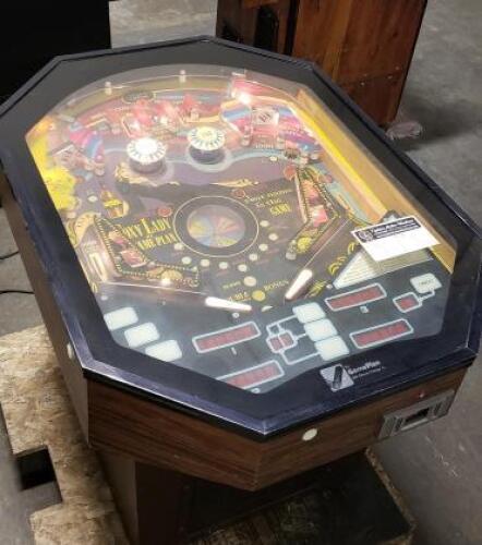 FOXY LADY by GAME PLAN COCKTAIL PINBALL MACHINE