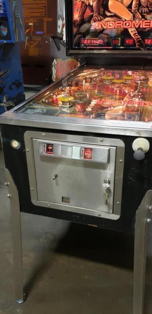 ANDROMEDA PINBALL MACHINE GAME PLAN 1985