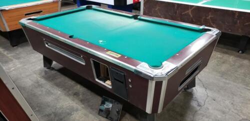 POOL TABLE VALLEY COUGAR DRK FLAT CORNER COIN OP