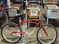 SCHWINN PANTHER MEN'S BEACH CRUISER RED/SILVER BICYCLE - 2