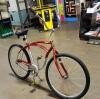 SCHWINN PANTHER MEN'S BEACH CRUISER RED/SILVER BICYCLE - 6
