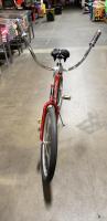 SCHWINN PANTHER MEN'S BEACH CRUISER RED/SILVER BICYCLE - 7