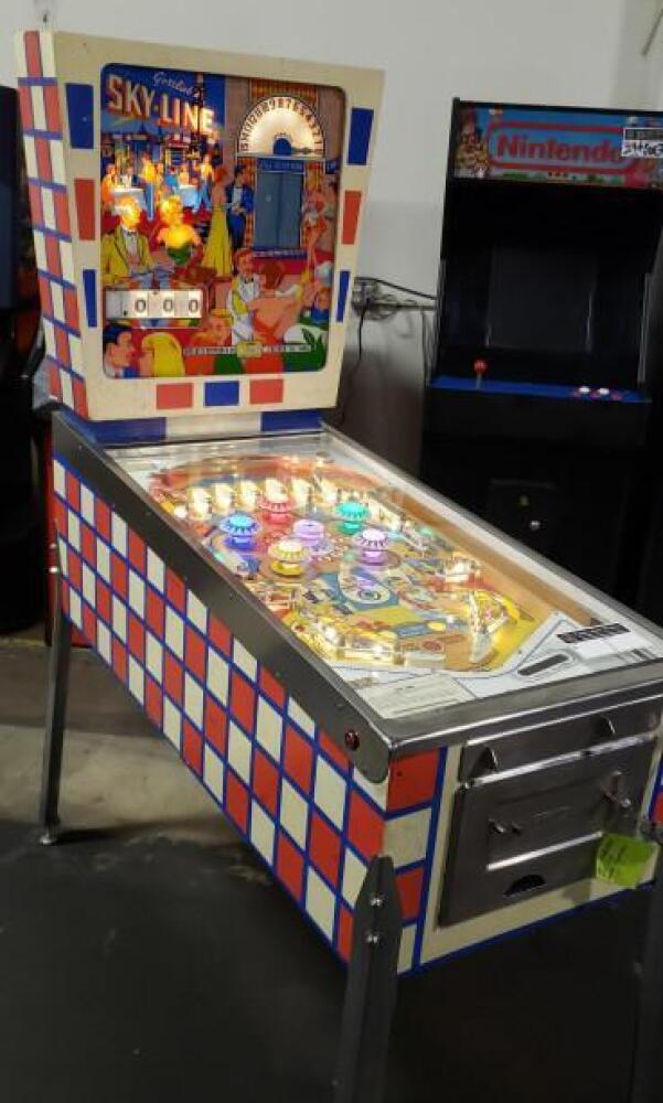 SKYLINE WEDGEHEAD CLASSIC PINBALL MACHINE 1965