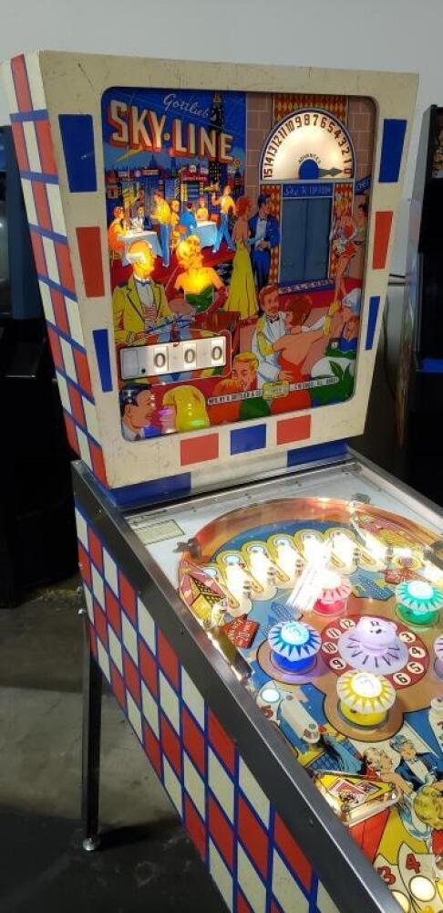 SKYLINE WEDGEHEAD CLASSIC PINBALL MACHINE 1965