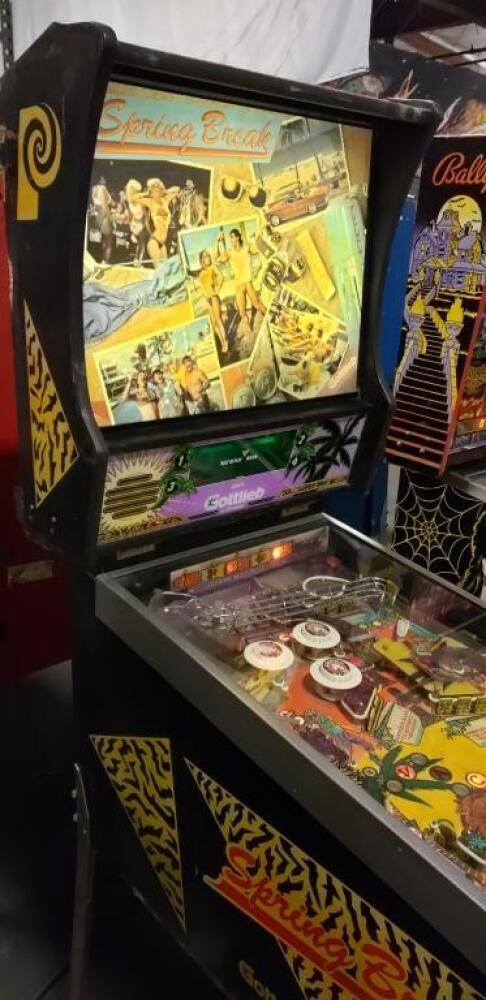 Spring Break Pinball Machine SPRING BREAK PINBALL MACHINE GOTTLIEB 1987