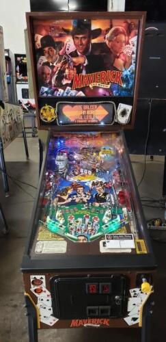 MAVERICK THE MOVIE PINBALL MACHINE SEGA 1994