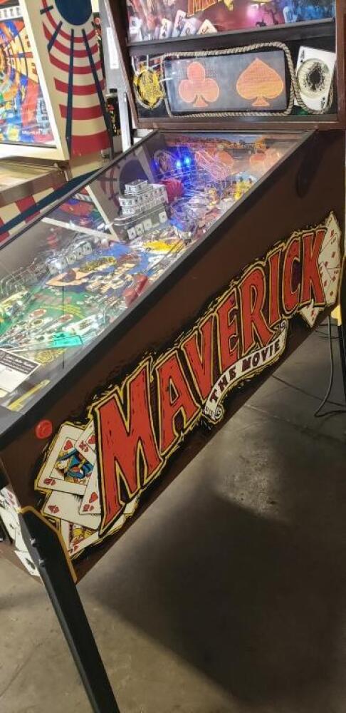 MAVERICK THE MOVIE PINBALL MACHINE SEGA 1994