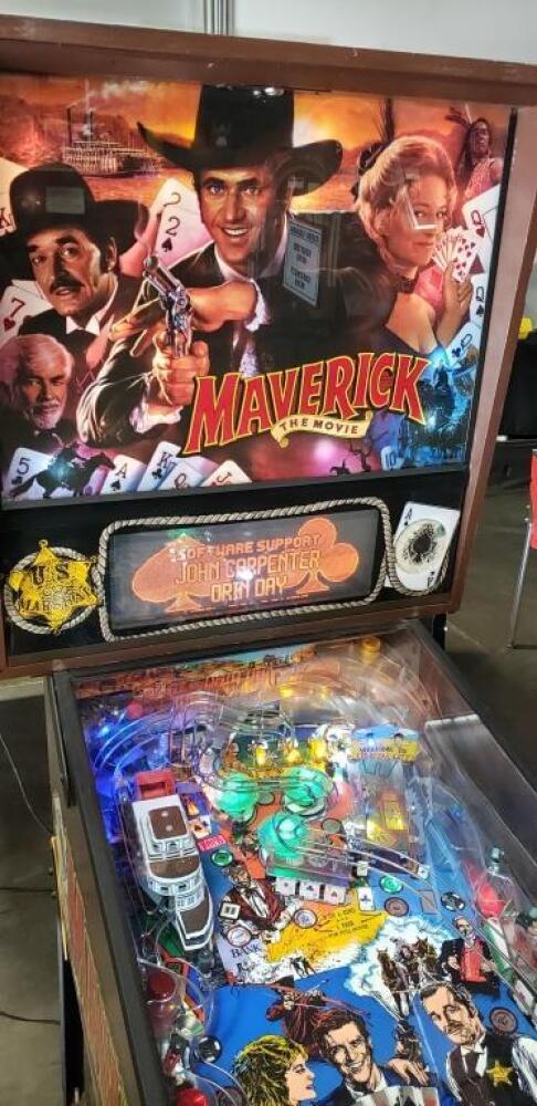 MAVERICK THE MOVIE PINBALL MACHINE SEGA 1994