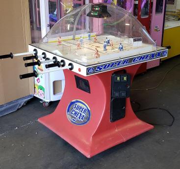 bubble hockey arcade game