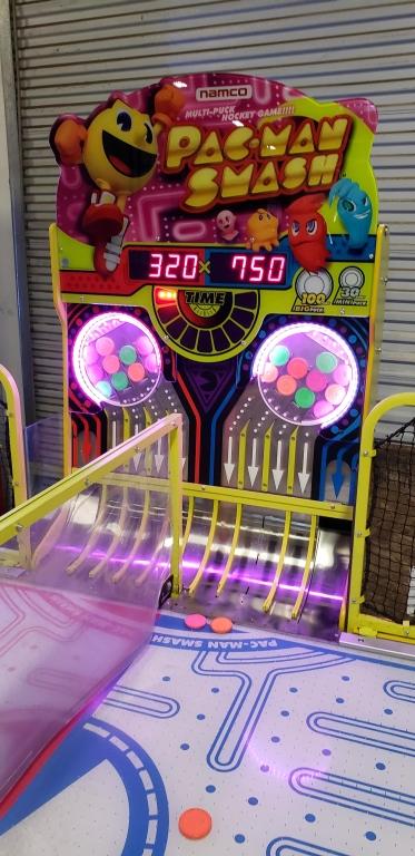 pac man air hockey