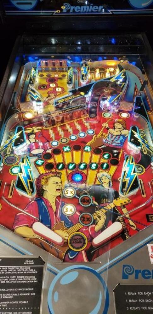 ROCK ENCORE! PINBALL MACHINE PREMIER GOTTLIEB 1985