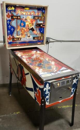 BOBBY ORR POWER PLAY PINBALL MACHINE BALLY 1978