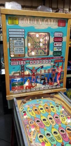 GOLDEN GATE BALLY BINGO PINBALL MACHINE 1962