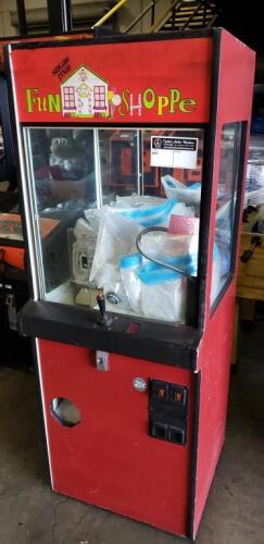 24" FUN SHOPPE PLUSH CRANE MACHINE