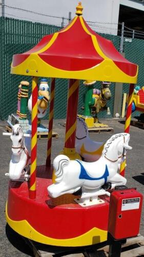 KIDDIE RIDE 3 HORSE CAROUSEL